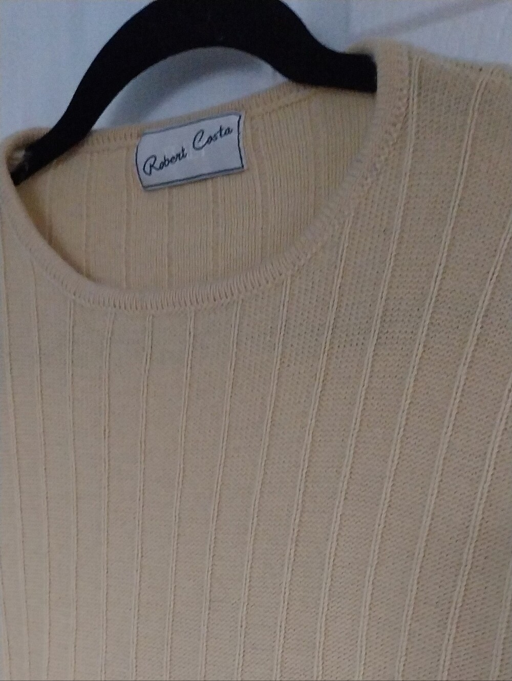 💯% Wool Ribbed Long-Sleeve Sweater - Picture 4 of 9
